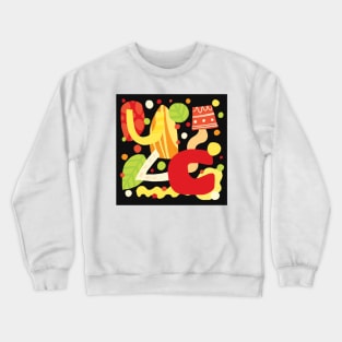 Abstract bright random shapes Crewneck Sweatshirt